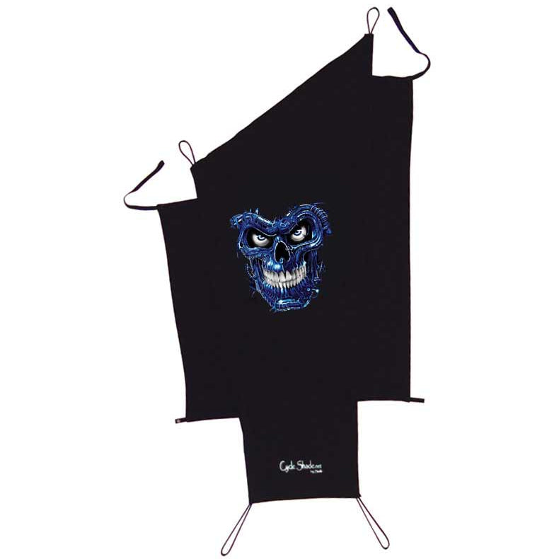 CS-1 For Bikes without a Trunk - Blue Skull